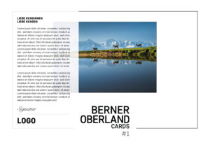 Berner Oberland Cards #1 (mit individueller, transparenter Banderole)